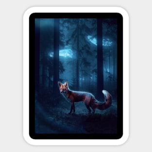 Ghostly Fox Sticker